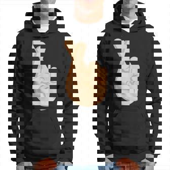 Los Dedos Cruzaron La Mano De Buena Suerte Con Índice Y Dedos Medios Sudadera - Regaloses