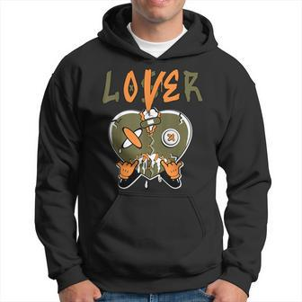 Loser Lover Drip Heart Olive Green 5S Matching For Women Hoodie | Mazezy CA