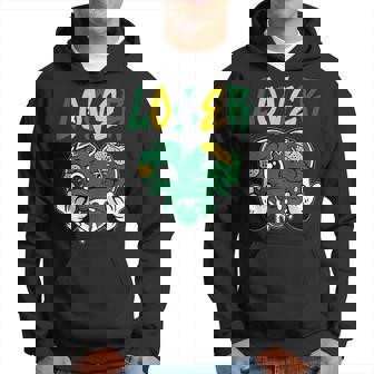 Loser Lover Green Yellow Drip Heart Matching Outfit Hoodie - Thegiftio UK