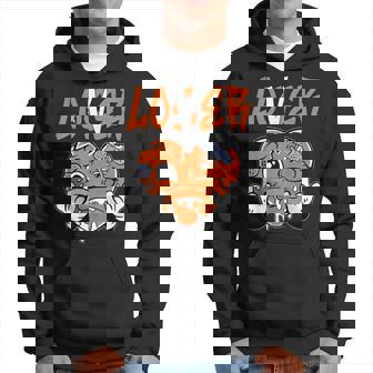 Loser Lover Orange Drip Heart Matching Outfit Women Hoodie - Thegiftio UK