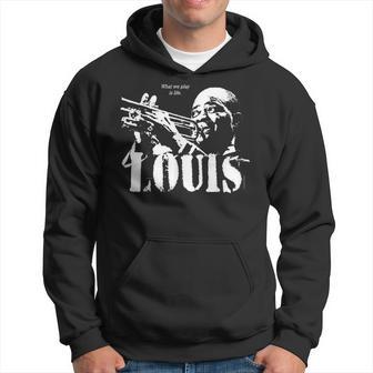 Louis Jazz Wisdom Trumpet Musician 1-Color Hoodie - Monsterry DE