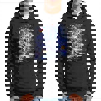 Loup De L'espace Cosmique Famille Des Loups Hurlant Constellation Sweat à capuche - Cadeauxyz