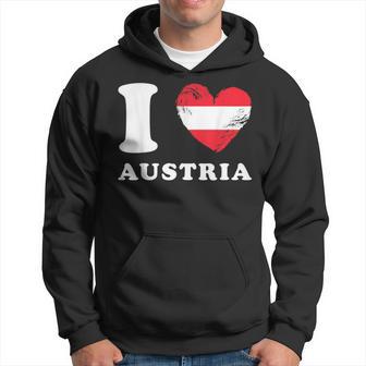 I Love Austria Heart Flag Austria Hoodie - Thegiftio UK