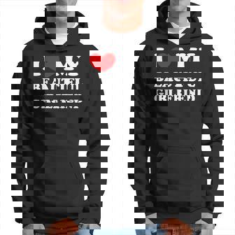 I Love My Beautiful Girlfriend I Heart My Beautiful Gf Hoodie - Seseable