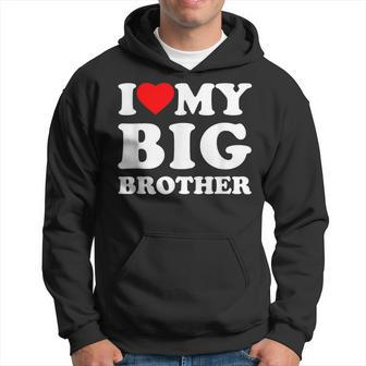 I Love My Big Brother Heart Hoodie | Mazezy