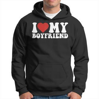 I Love My Boyfriend Bf I Heart My Boyfriend Bf Cute Hoodie | Mazezy AU