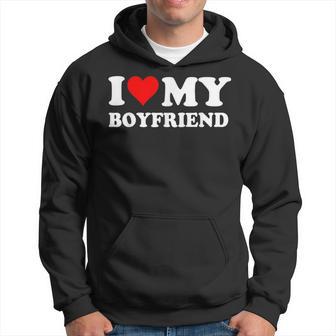 I Love My Boyfriend Bf I Heart My Boyfriend Bf Hoodie - Seseable