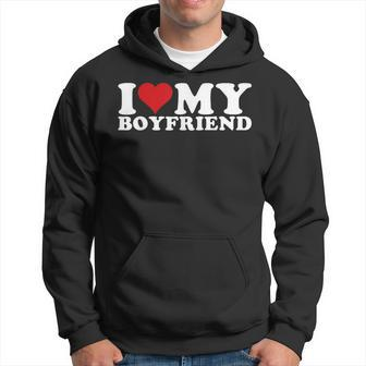 I Love My Boyfriend I Heart My Boyfriend Bf Hoodie - Seseable