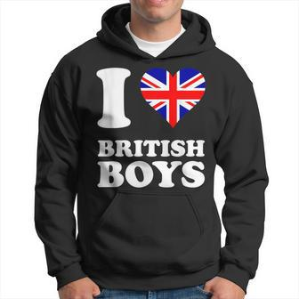 I Love British Boys Hoodie - Monsterry