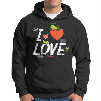I Love Bugs Entomology Student Insects Studying Lover Hoodie - Monsterry AU