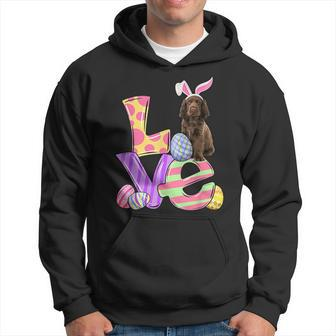 Love Bunny Sussex Spaniel Dog Easter Eggs Easter Day Hoodie - Seseable