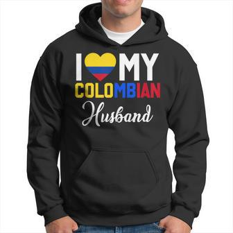 I Love My Colombian Husband Canada Flag Married Couple Hoodie - Monsterry