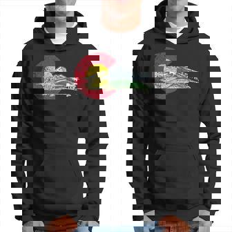 I Love Colorado Flag Mountain Hoodie | Mazezy