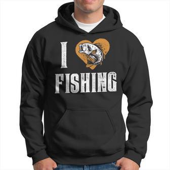 I Love Fishing Fish Fisherman Fisher Sayings Hoodie - Thegiftio UK