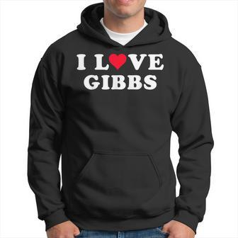I Love Gibbs Matching Girlfriend & Boyfriend Gibbs Name Hoodie | Mazezy DE