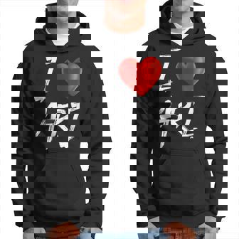 I Love Heart Ari Family Name T Hoodie - Seseable