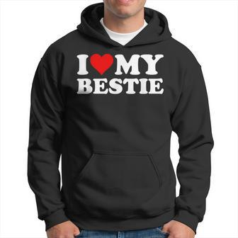 I Love Heart My Bestie Bestfriend Best Friend Bff Hoodie - Monsterry UK