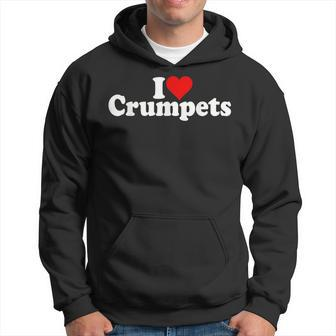 I Love Heart Crumpets English Muffins Hoodie - Thegiftio UK