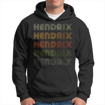 Love Heart Hendrix GrungeVintage Style Black Hendrix Hoodie - Thegiftio UK