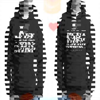 I Love My Hot Autistic Boyfriend Heart My Autism Bf Hoodie - Thegiftio