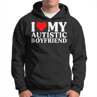 I Love My Hot Autistic Boyfriend I Heart My Autistic Bf Hoodie | Mazezy UK