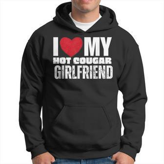 I Love My Hot Cougar Girlfriend Heart My Hot Cougar Gf Hoodie - Seseable