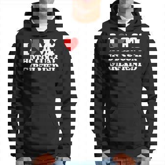 I Love My Hot Girlfriend Gf I Heart My Hot Cougar Girlfriend Hoodie - Seseable