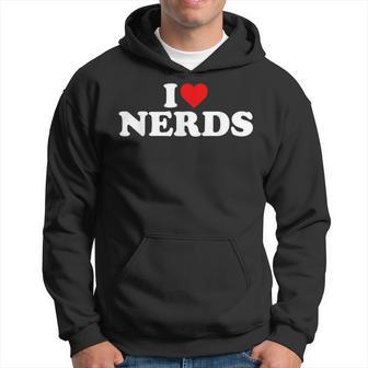 I Love Nerds Heart Hoodie - Monsterry DE