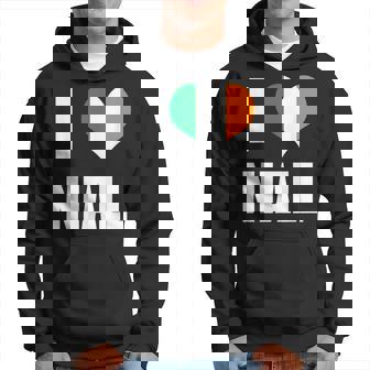 I Love Niall Ireland Flag Heart Hoodie - Thegiftio UK