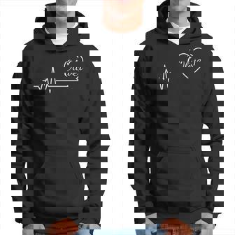 Love Oliver Personalized Name Family Heartbeat Heart Pulse Hoodie - Seseable