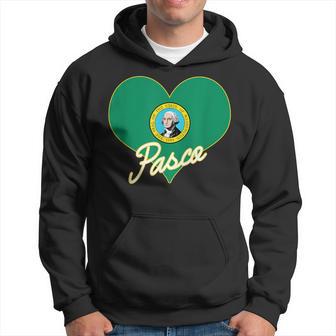 I Love Pasco Washington Heart State Flag Hometown Pride Hoodie - Monsterry AU