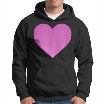 I Love You Pink Purple Heart Valentine's Day Emoticon Hoodie - Monsterry DE