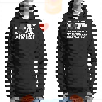 I Love My Principal I Heart My Principal Hoodie | Mazezy