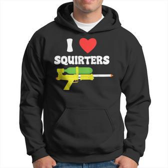 I Love Squirters 80'S Squirt Guns Awesome Retro Hoodie - Seseable