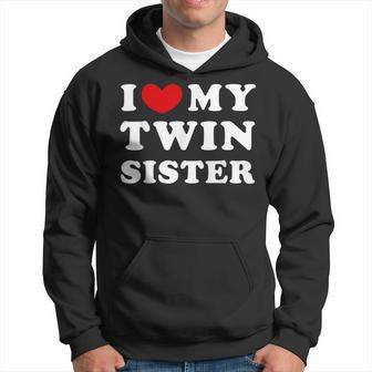 I Love My Twin Sister I Heart My Twin Sister Hoodie - Monsterry AU