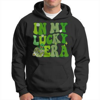 In My Lucky Era St Patrick Paddy Day Retro Disco Hoodie - Seseable