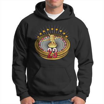 Lucky Number 23 S Roulette Wheel Gambling Vegas Style Hoodie - Monsterry UK