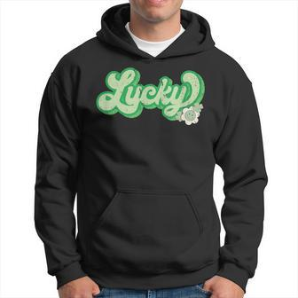 Lucky St Patrick's Day Retro Hoodie - Seseable