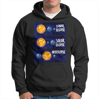 Lunar Eclipse Solar Apocalypse Astrology Science Meme Hoodie - Monsterry CA