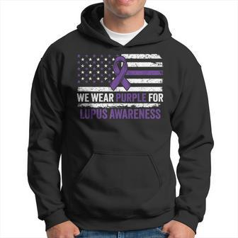 Lupus Awareness We Wear Purple For Lupus Awareness Hoodie - Monsterry AU