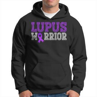 Lupus Warrior Purple Ribbon Lupus Awareness Month For Women Hoodie | Mazezy