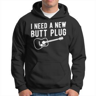 Luthier Guitar Builder Butt Plug Stringed Instrument Hoodie - Monsterry DE