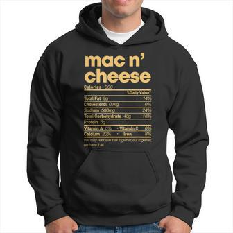 Mac And Cheese Nutrition Thanksgiving Mac N' Cheese Hoodie - Monsterry