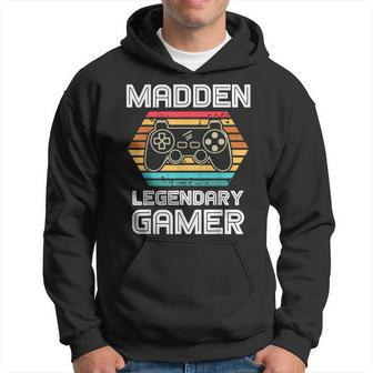 Madden Legendary Video Gamer Custom Name Personalized Gaming Hoodie - Thegiftio UK