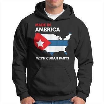 Made In America With Cuban Parts Cuba Usa Hoodie - Monsterry UK