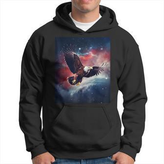 Majestic Flying American Bald Eagle Photo Portrait Hoodie - Thegiftio UK