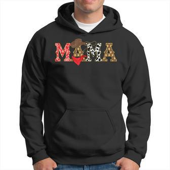 Mama Cowboy Western First Rodeo Birthday Party Matching Hoodie - Seseable