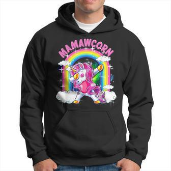 Mamawcorn Dabbing Unicorn Cute Mamaw Hoodie - Monsterry