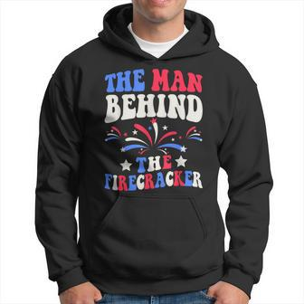 The Man Behind The Firecracker 4Th Of July Gender Reveal Dad Hoodie - Monsterry
