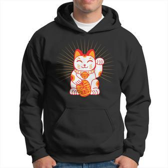 Maneki-Neko Japanese Lucky Cat Hoodie - Thegiftio UK